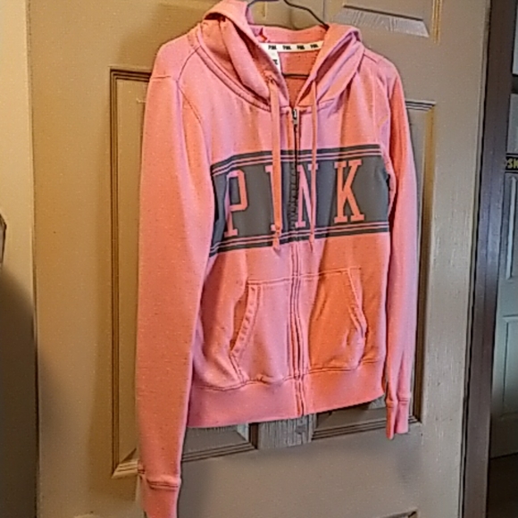 PINK Victoria's Secret Tops - Victoria Secret pink hooded sweat shirt small